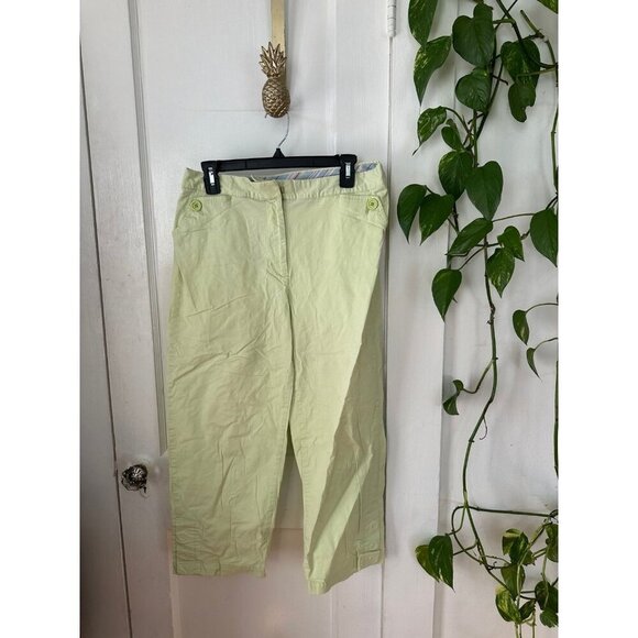 LL bean women’s size 12 regular green pants - Picture 1 of 9